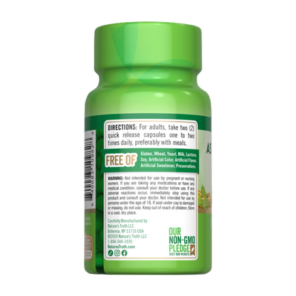 NATURE’S TRUTH, Ashwagandha Root, 920mg, 90 Capsules, 45 Servings