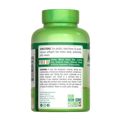 NATURE’S TRUTH, MCT Oil, 3600mg, 100 Softgels, 33 Servings