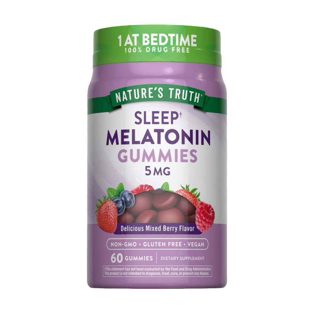 NATURE’S TRUTH, Melatonin Gummies , 5mg, 60 Gummies, 60 Servings