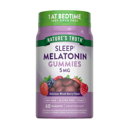 NATURE’S TRUTH, Melatonin Gummies , 5mg, 60 Gummies, 60 Servings