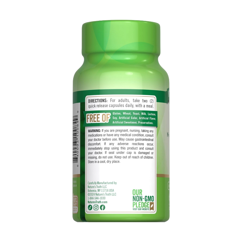 NATURE’S TRUTH, NAC, N-Acetyl Cysteine, 1200mg, 60 Quick Release, 30 Servings