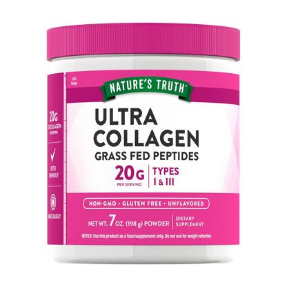 NATURE’S TRUTH, ULTRA COLLAGEN, GRASS FED PEPTIDES, 198g, 10 Servings