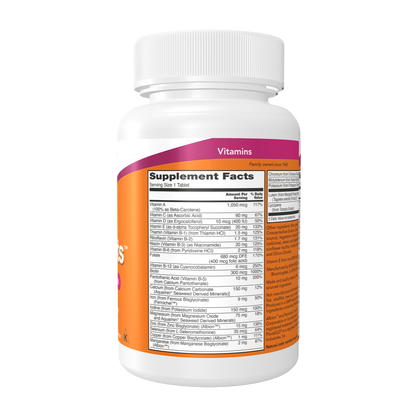 NOW Foods, Daily Vits, 100 Tablets, 100 Servings