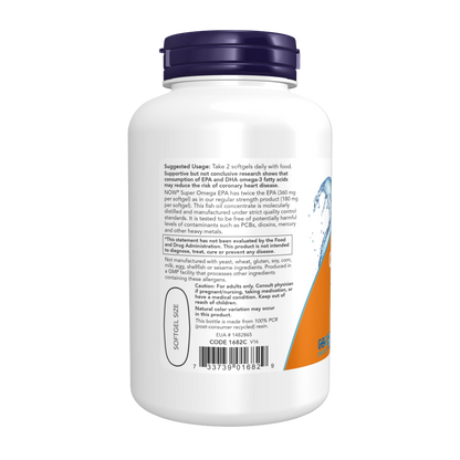 NOW Foods, Super Omega EPA Fish Oil, 120 Softgels, 60 Servings