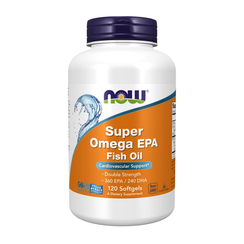 NOW Foods, Super Omega EPA Fish Oil, 120 Softgels, 60 Servings