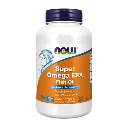 NOW Foods, Super Omega EPA Fish Oil, 120 Softgels, 60 Servings