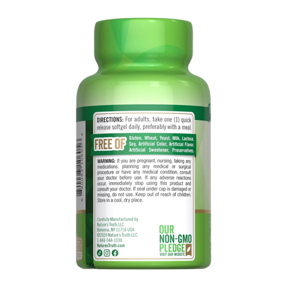 Nature's Truth, High Potency Vitamin E, 450 mg (1,000 IU), 60 Quick Release Softgels, 60 Servings