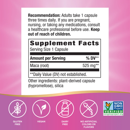 Nature's Way, Maca Root, 100 Vegan Capsules, 100 Servings
