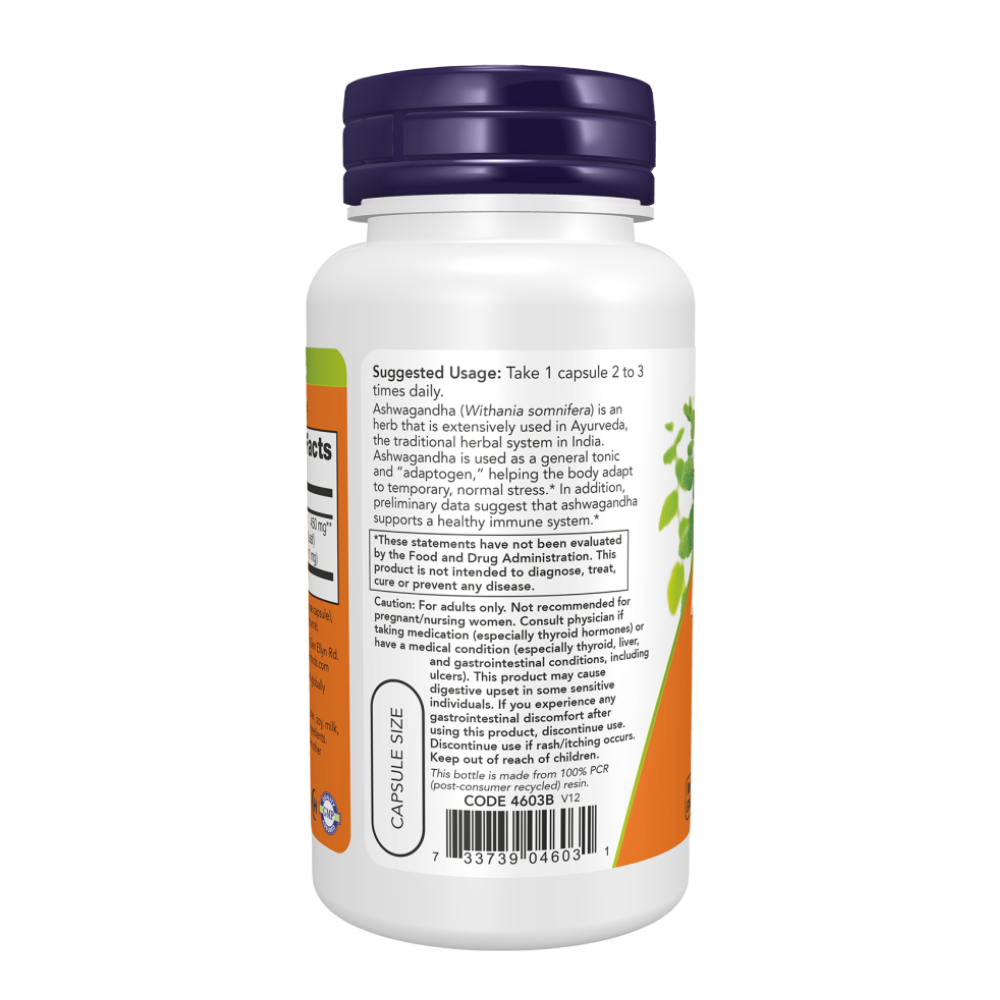 Now Foods, Ashwagandha, 450 mg, 90 Veg Capsules, 45 Servings