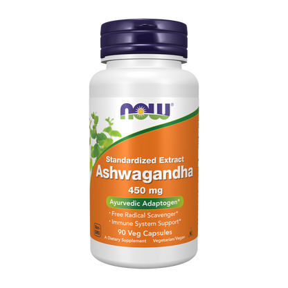 Now Foods, Ashwagandha, 450 mg, 90 Veg Capsules, 45 Servings
