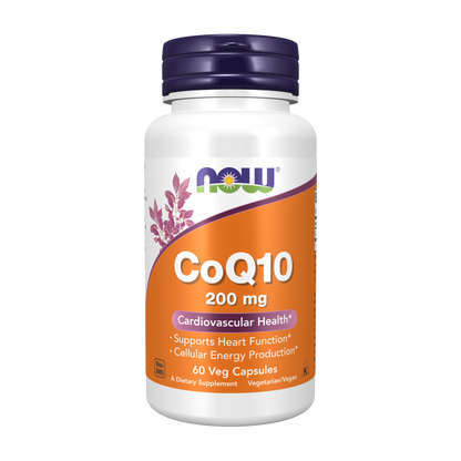 Now Foods, CoQ10, 200mg, 60 Capsules, 60 Servings