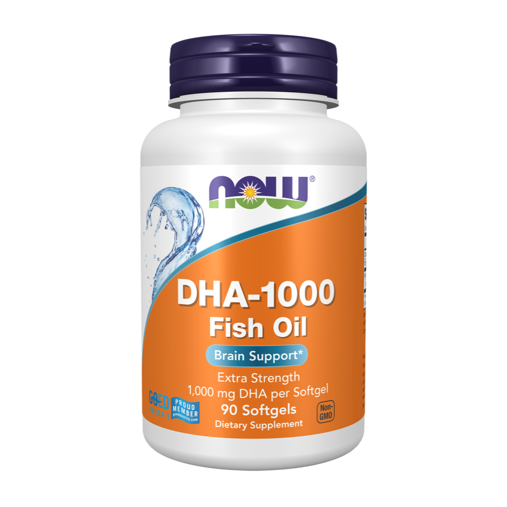 Now Foods, DHA-1000 Fish Oil, Extra Strength Softgels, 90 Softgels, 90 Servings