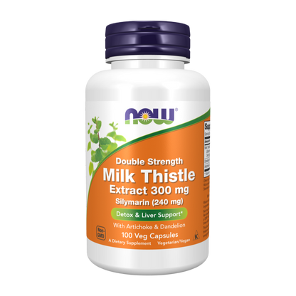 Now Foods, Milk Thistle Extract, Double Strength, 300 mg, 100 Veg Capsules