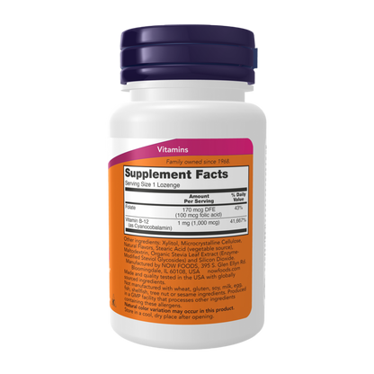 Now Foods, Vitamin B-12, 1000 mcg, 100 Lozenges