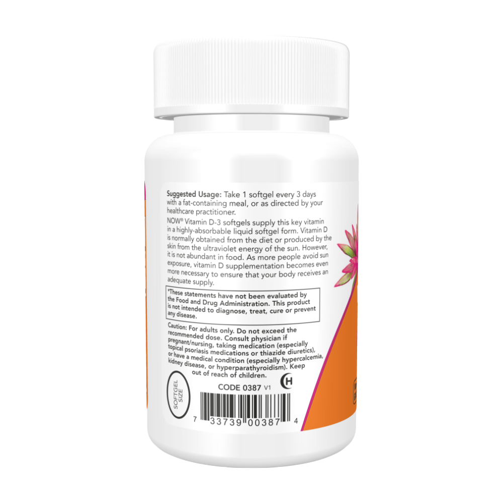 Now Foods, Vitamin D-3, 10,000 IU, 240 Softgels