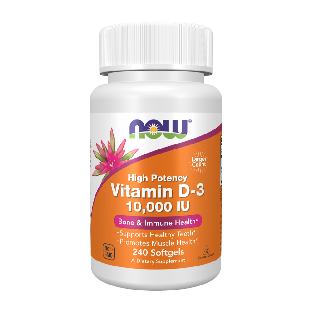 Now Foods, Vitamin D-3, 10,000 IU, 240 Softgels