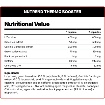Nutrend, Thermobooster, 60 Capsules, 60 Servings