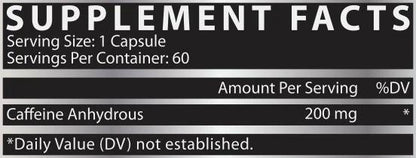 Nutrex Research, Caffeine 200, 60 Capsules, 60 Servings