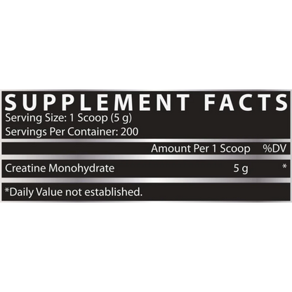 Nutrex Research, Creatine Monohydrate, Unflavored, 1000g, 200 Serving
