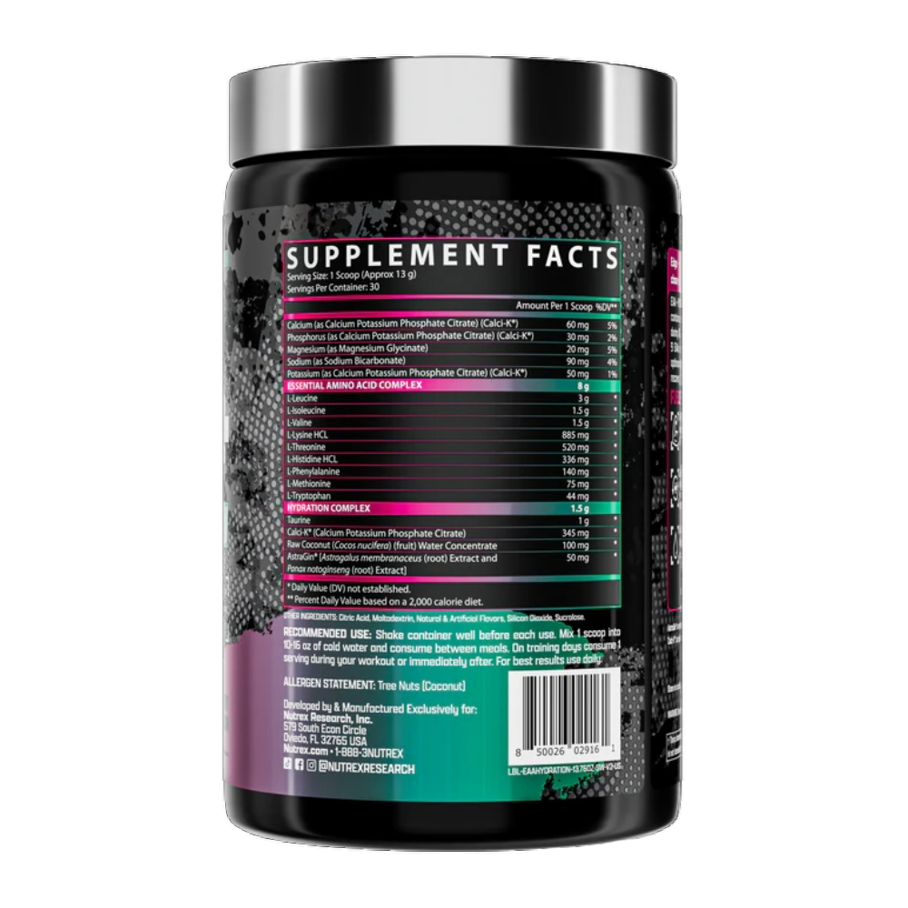 Nutrex Research, EAA + Hydration, 390g, 30 Serving