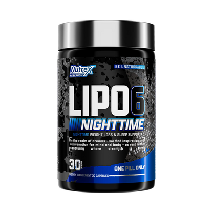 Nutrex Research, Lipo-6 Nighttime, 30 Capsules, 30 Servings