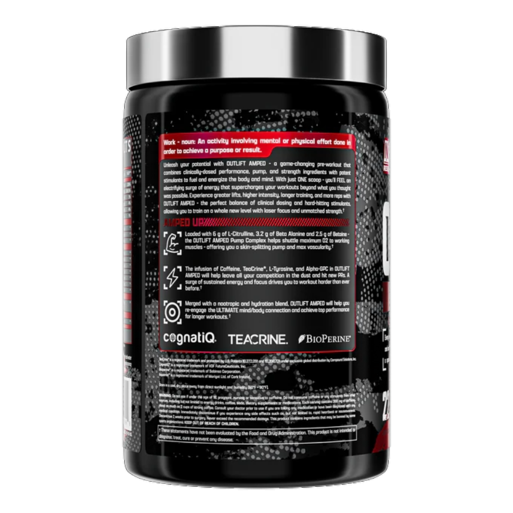 Nutrex Research, OUTLIFT Amped, 450g, 22 Servings
