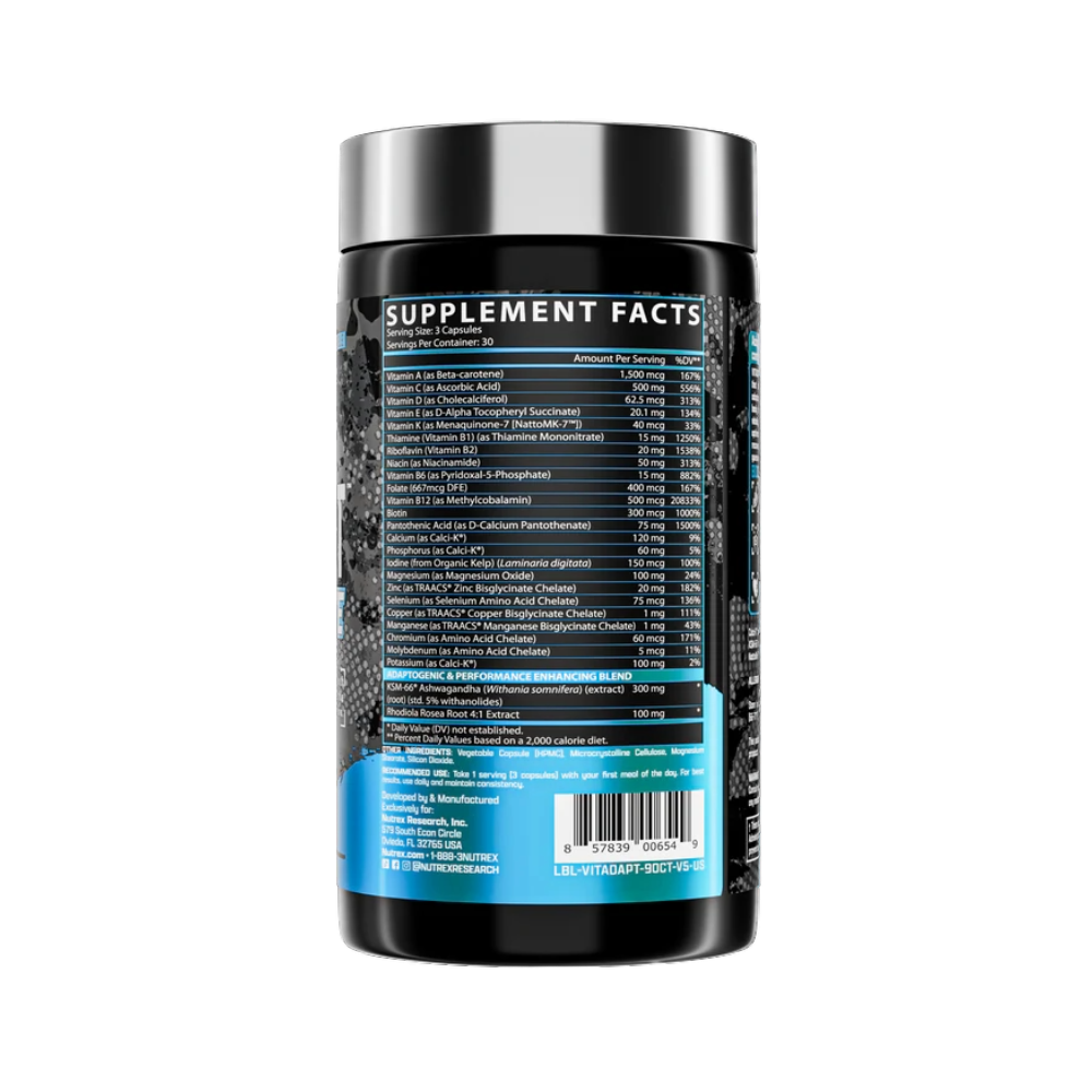 Nutrex Research, Vitadapt Complete, 90 Capsules, 30 Servings