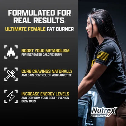 Nutrex research, Lipo-6 Hers, 60 Capsules, 60 Servings