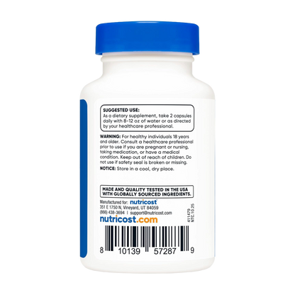 Nutricost, Berberine as Berberine HCI, 1200mg, 60 Capsules, 30 Servings