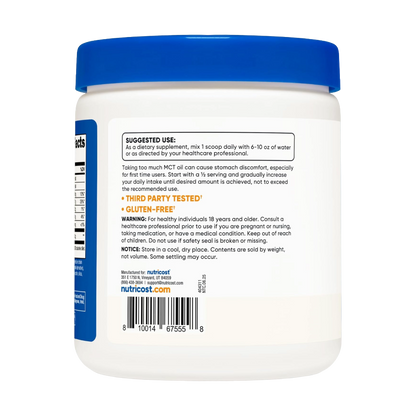 Nutricost, C8 MCT Oil Powder, 227g, 23 Servings