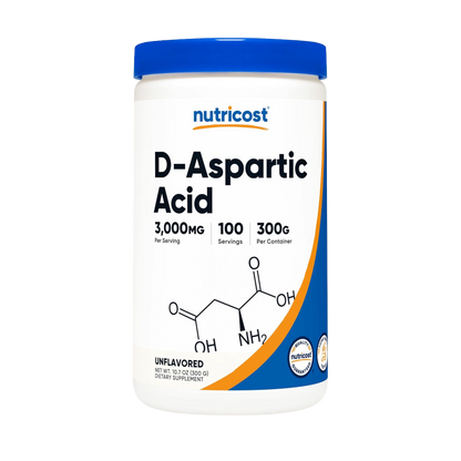 Nutricost, D-Aspartic Acid (DAA), 300G, 100 Servings