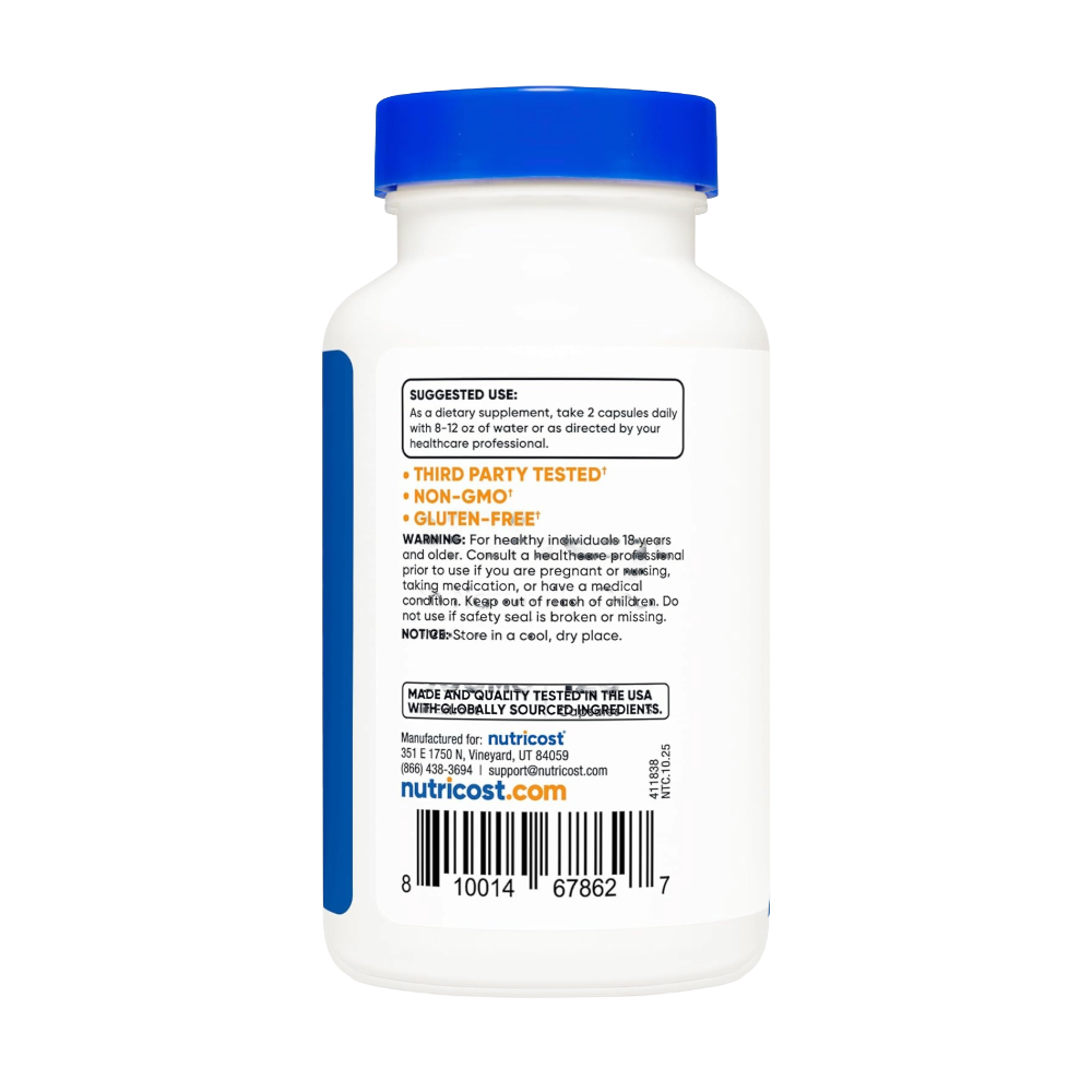 Nutricost, Shilajit Extract with Naturally Occuring Fulvic Acid, 120 Capsules, 60 Servings
