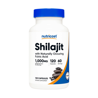 Nutricost, Shilajit Extract with Naturally Occuring Fulvic Acid, 120 Capsules, 60 Servings