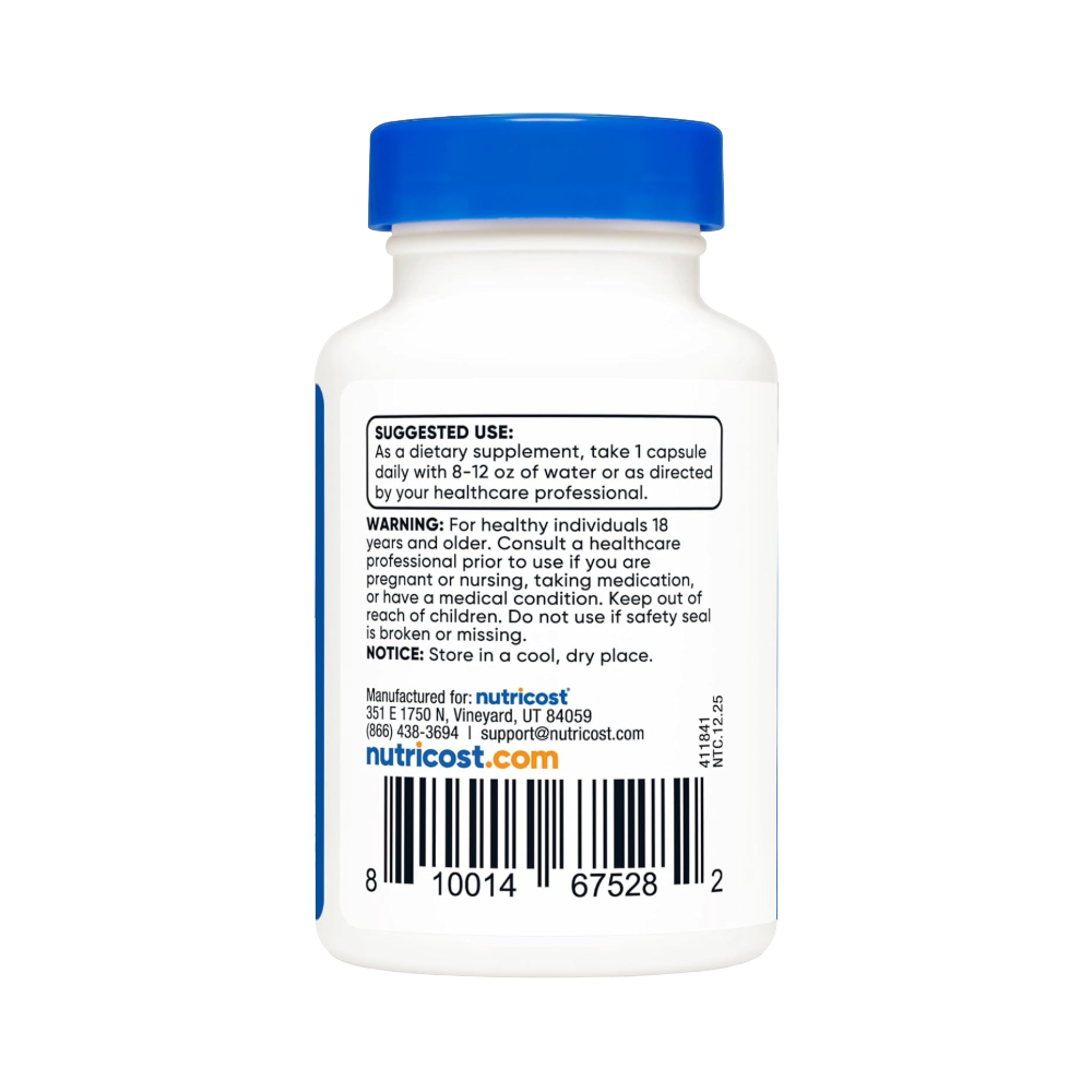 Nutricost, Tudca 250mg (Tauroursodeoxycholic Acid), 30 Capsules, 30 Servings