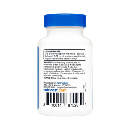 Nutricost, Tudca 250mg (Tauroursodeoxycholic Acid), 30 Capsules, 30 Servings