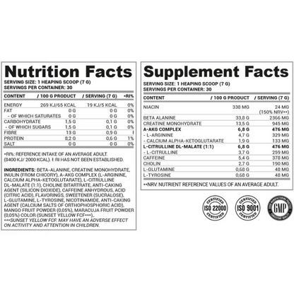 Nutriversum, PWO 2.0, 210g, 30 Servings