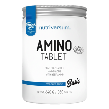 Nutriversum, amino tablet, 640g, 350 tablets, 116 Servings