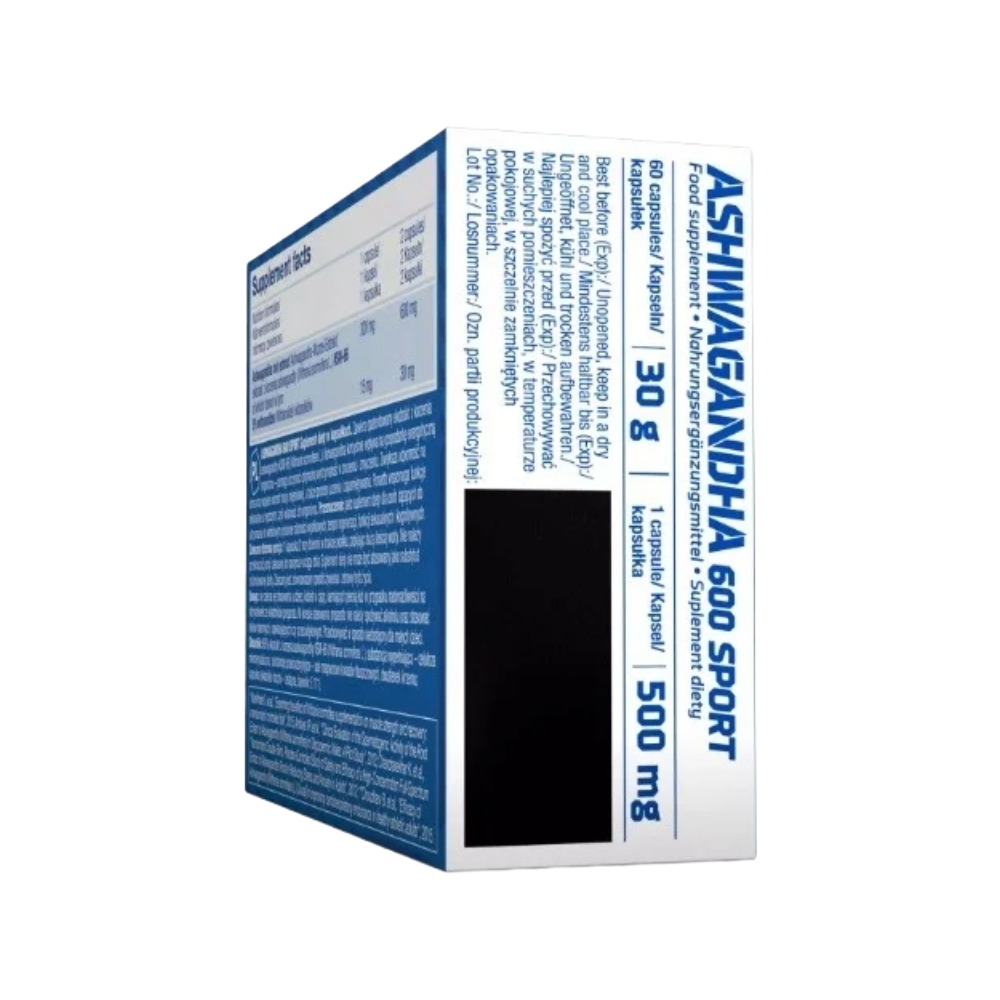 Olimp, Ashwagandha 600 Sport Edition (KSM-66), 60 Capsules, 60 Servings