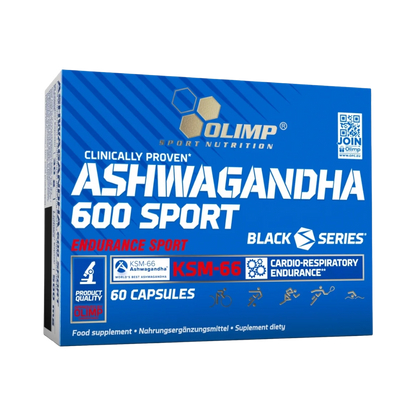 Olimp, Ashwagandha 600 Sport Edition (KSM-66), 60 Capsules, 60 Servings