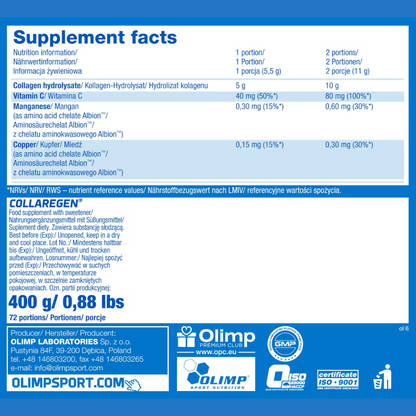 Olimp, Collaregen, 400g, 72 Servings
