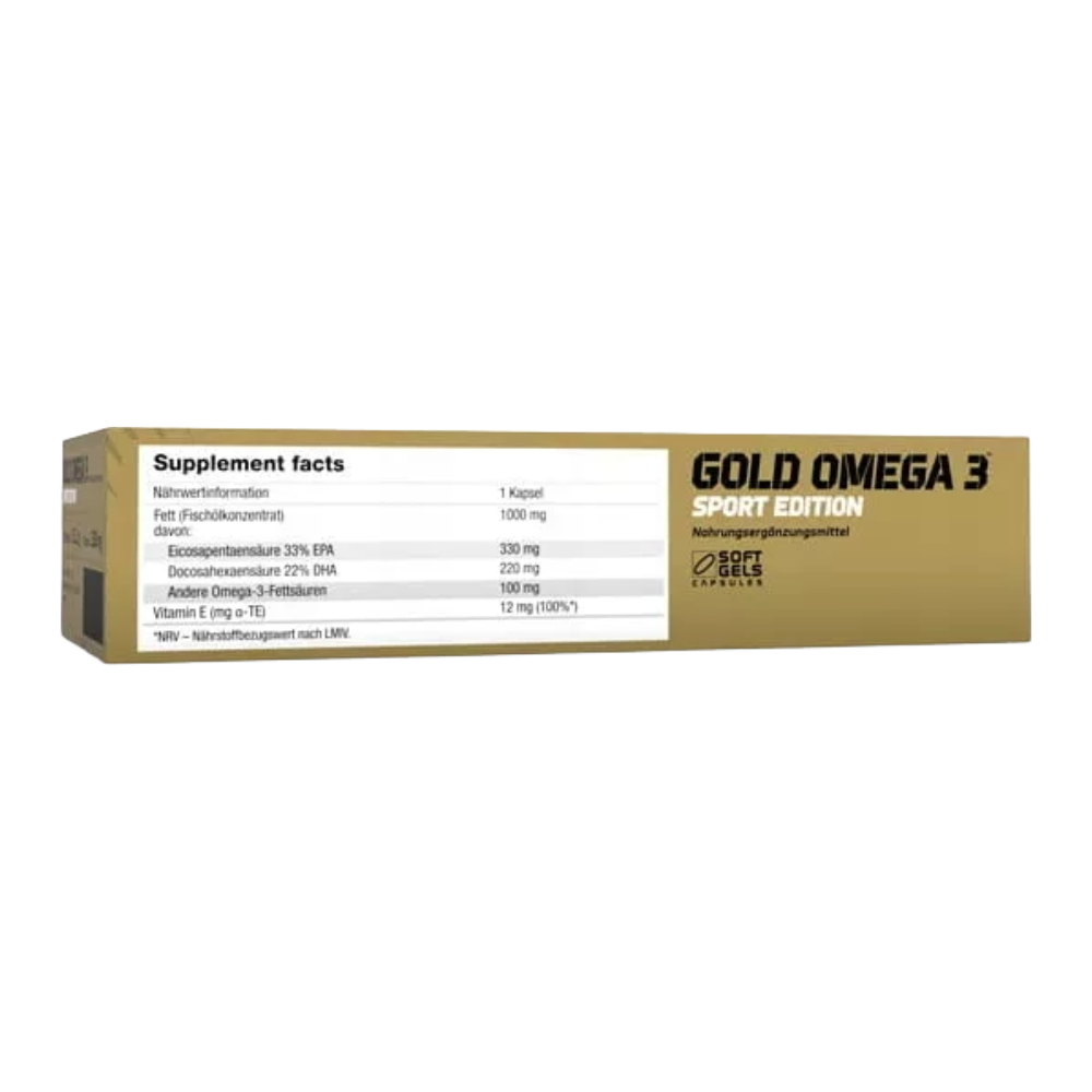 Olimp, Gold Omega 3 Sport Edition, 120 Capsules, 120 Servings