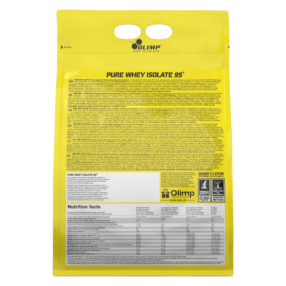 Olimp, Pure Whey Isolate 95, 1.8kg, 51 Servings