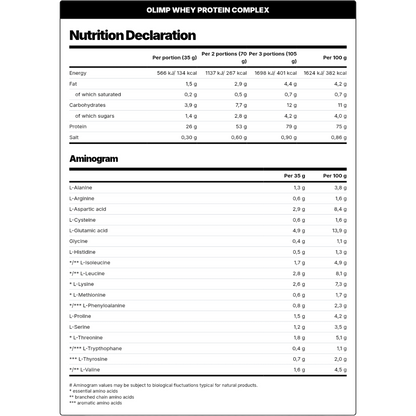 Olimp, Whey Protein Complex 100%, 700g, 17 Servings