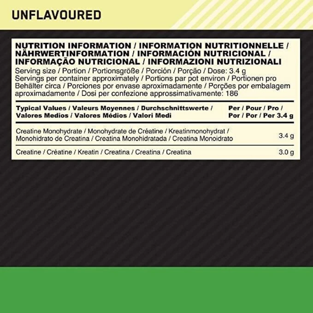 Optimum Nutrition, Creatine Micronized, 634g, 186 Servings