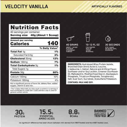 Optimum Nutrition, Platinum Hydro, 1.6kg, 40 Servings