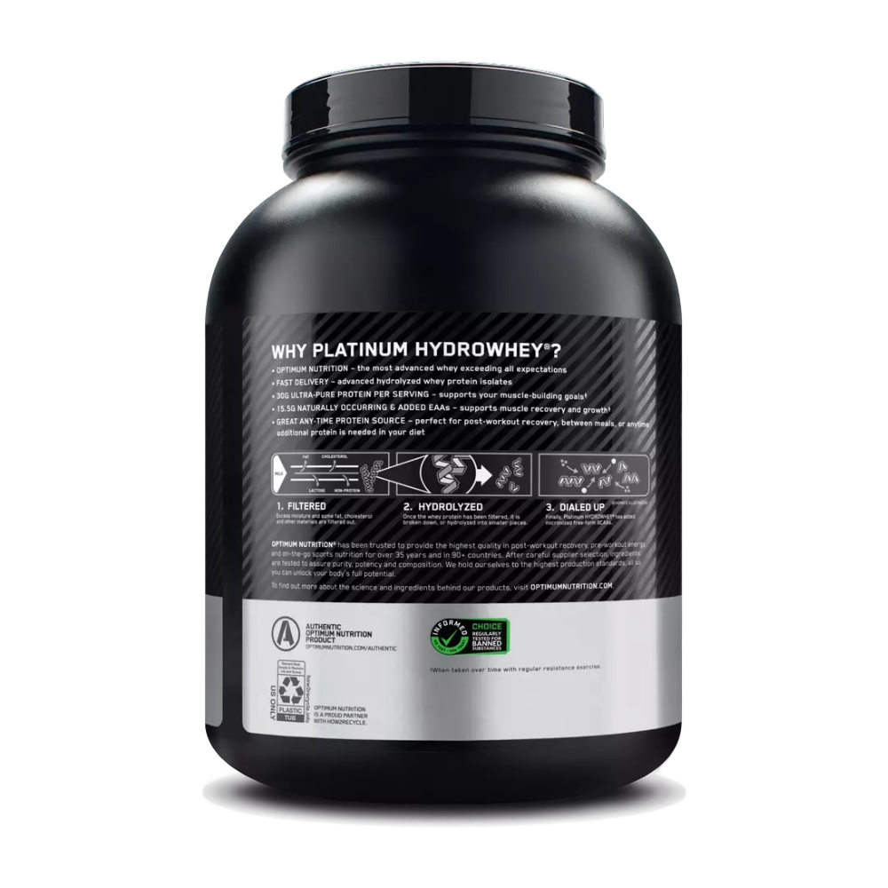 Optimum Nutrition, Platinum Hydro, 1.6kg, 40 Servings