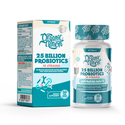 Organic Nation, 25 Billion Probiotics, 30 Capsules, 30 Servings