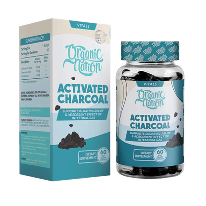 Organic Nation, Activated Charcoal, 60 Softgel, 60 Servings