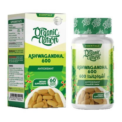Organic Nation, Ashwagandha, 60 Tablets, 30 Servings