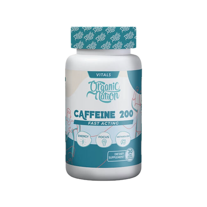 Organic Nation, Caffeine 200 Fast Acting, 30 Capsules